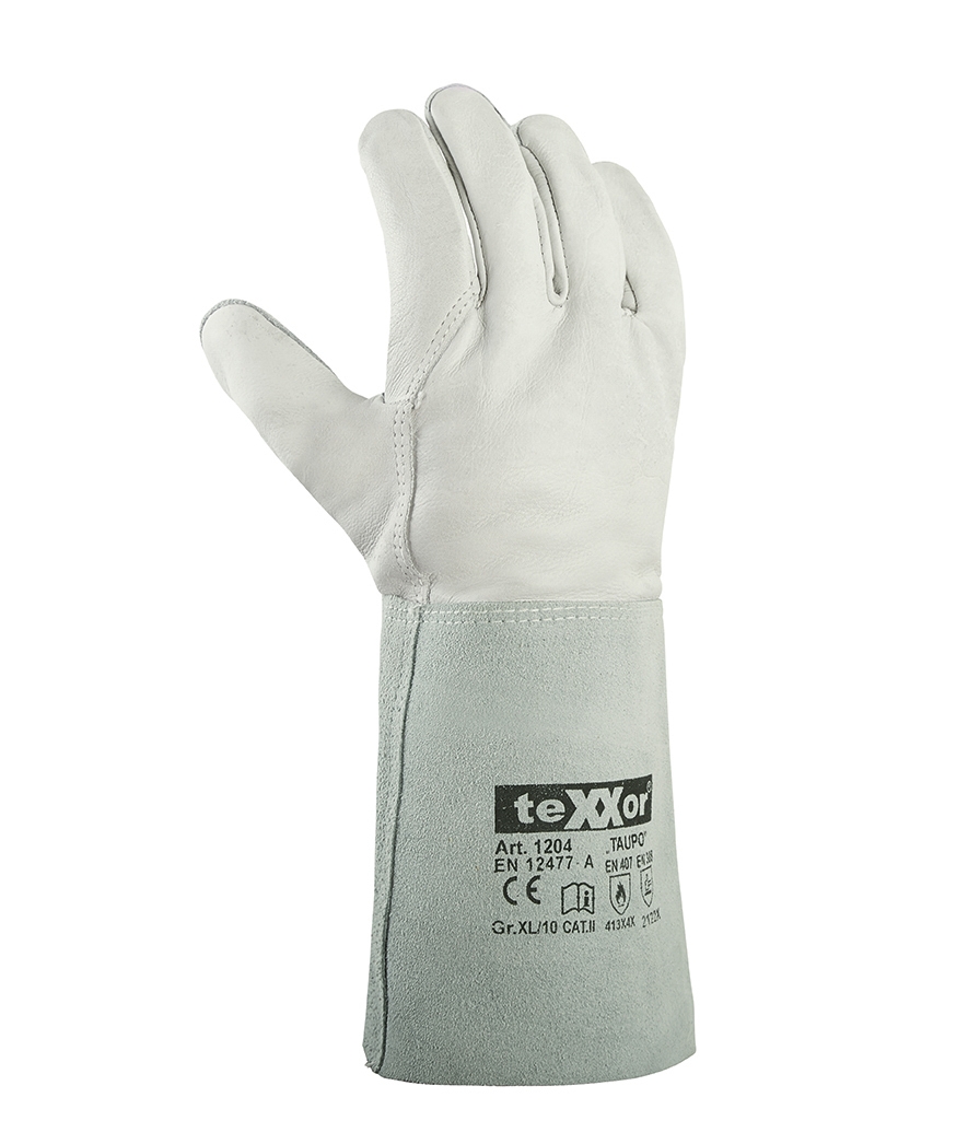 teXXor® Schweißerhandschuhe TAUPO natur