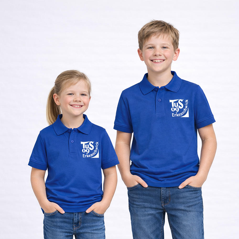 Kinder Poloshirt royal blau
