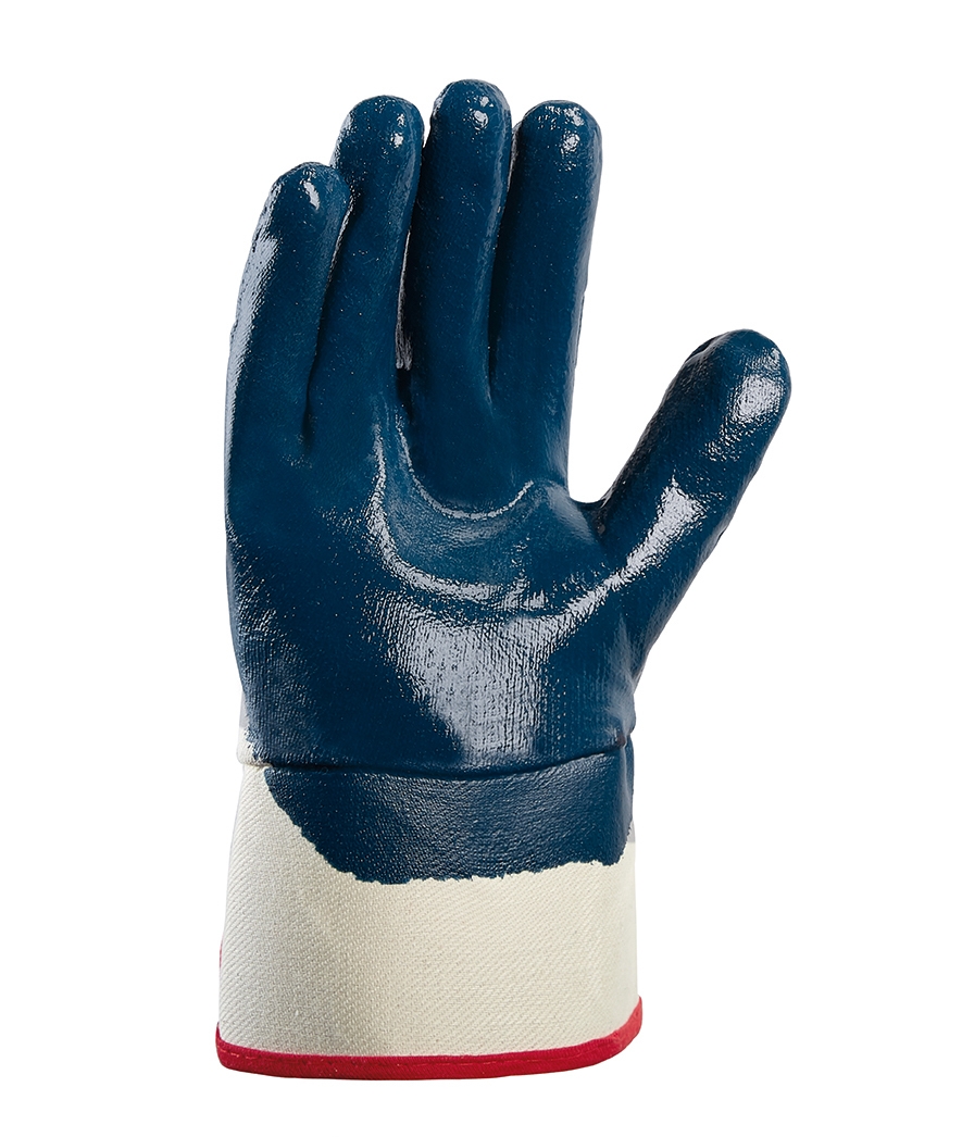 teXXor® Nitril-Handschuhe STULPE beige/blau