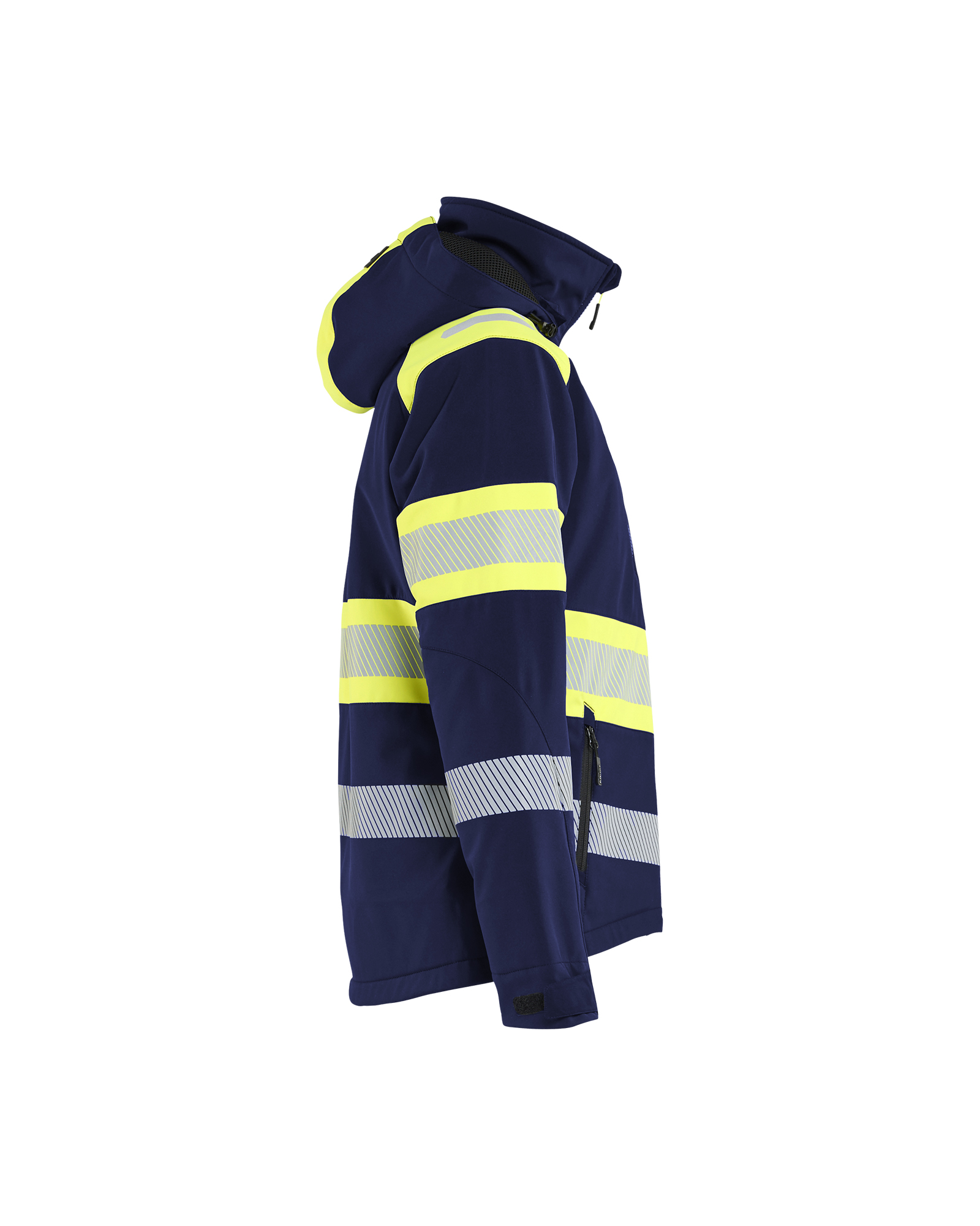 Damen High Vis Softshell Winterjacke leicht gefüttert
