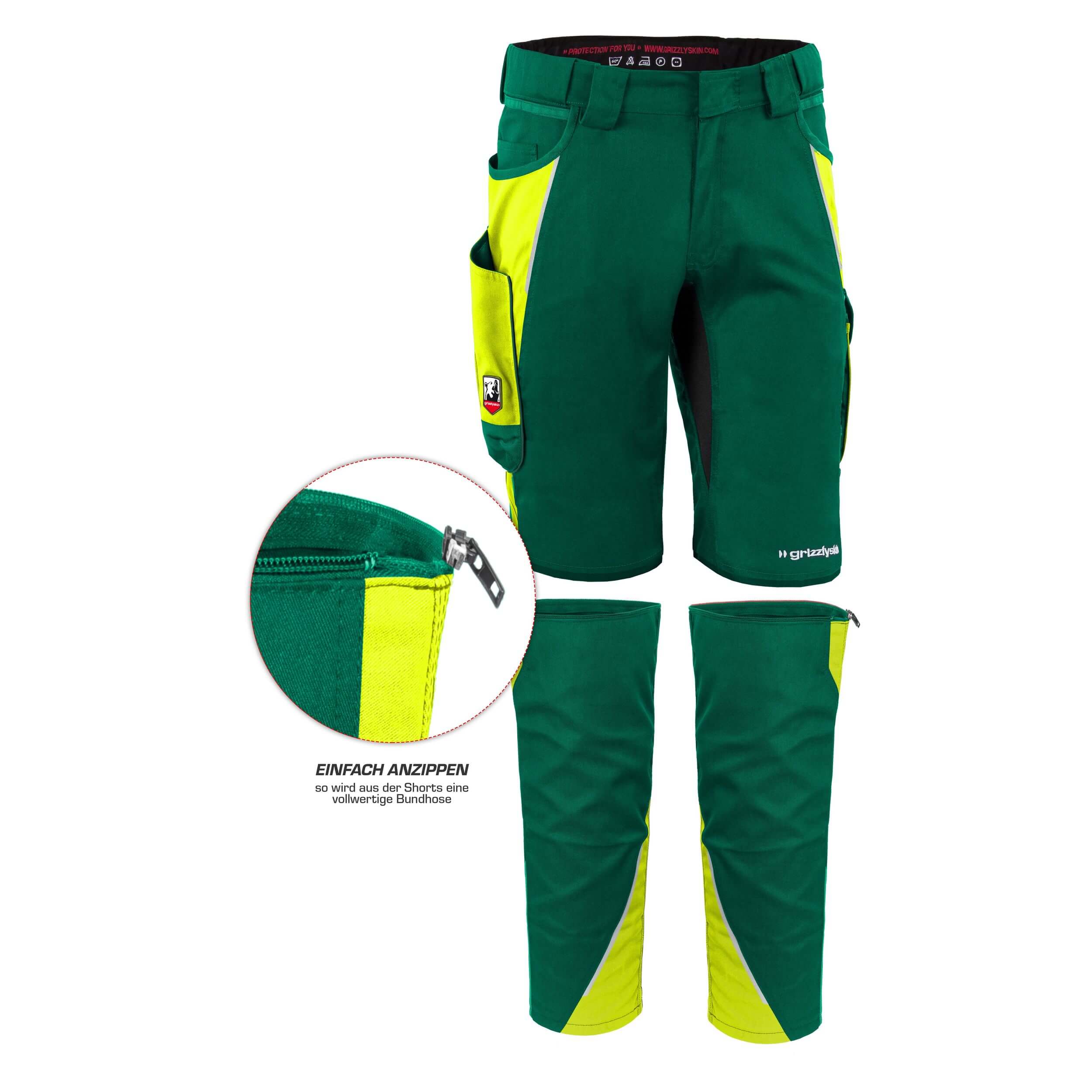 Beinlinge für Arbeitsshorts "grizzlyskin IRON"