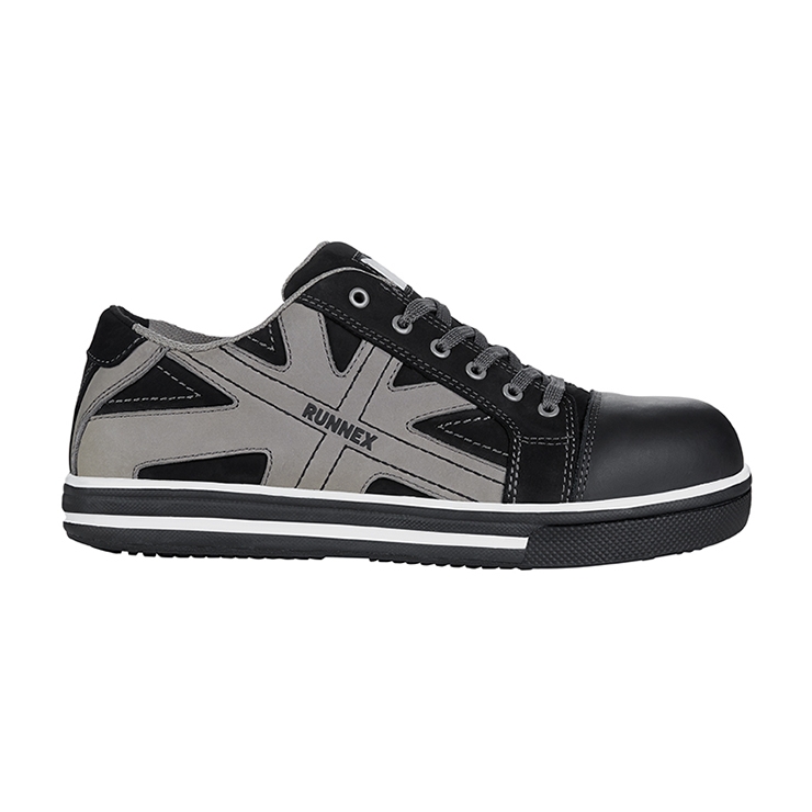 RUNNEX® S3-Sicherheitshalbschuhe SportStar schwarz/grau