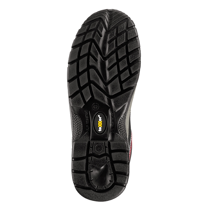 teXXor® S3-Sicherheitshalbschuhe NIZZA schwarz/rot