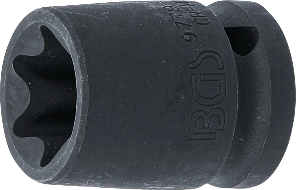 Kraft-Steckschlüssel-Einsatz E-Profil, Antrieb Innenvierkant 12,5 mm (1/2"), SW E24