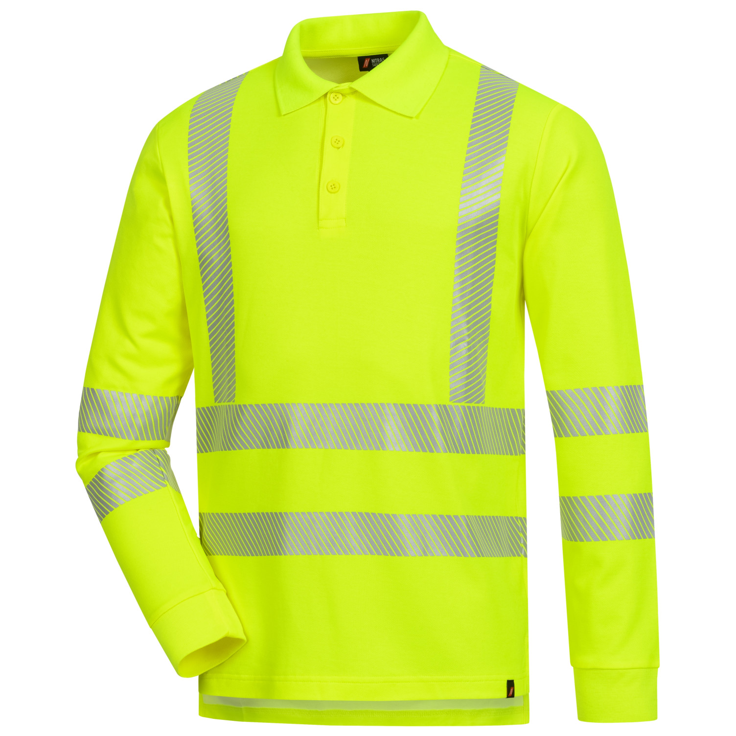 Poloshirt MOTION TEX VIZ Warn-Langarm-Poloshirt
