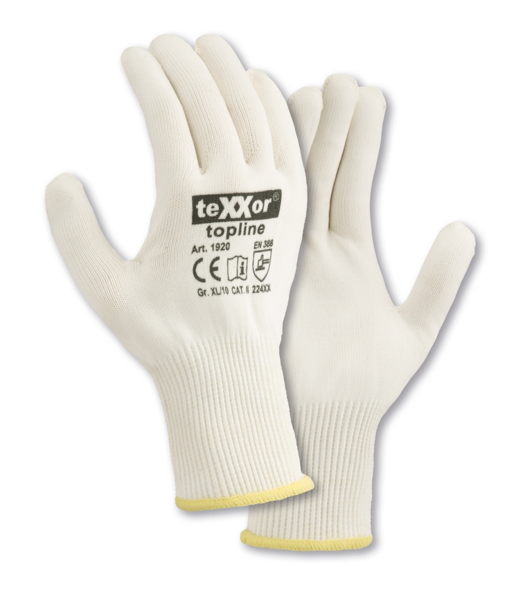 teXXor® Feinstrick-Handschuhe BAUMWOLLE/NYLON beige