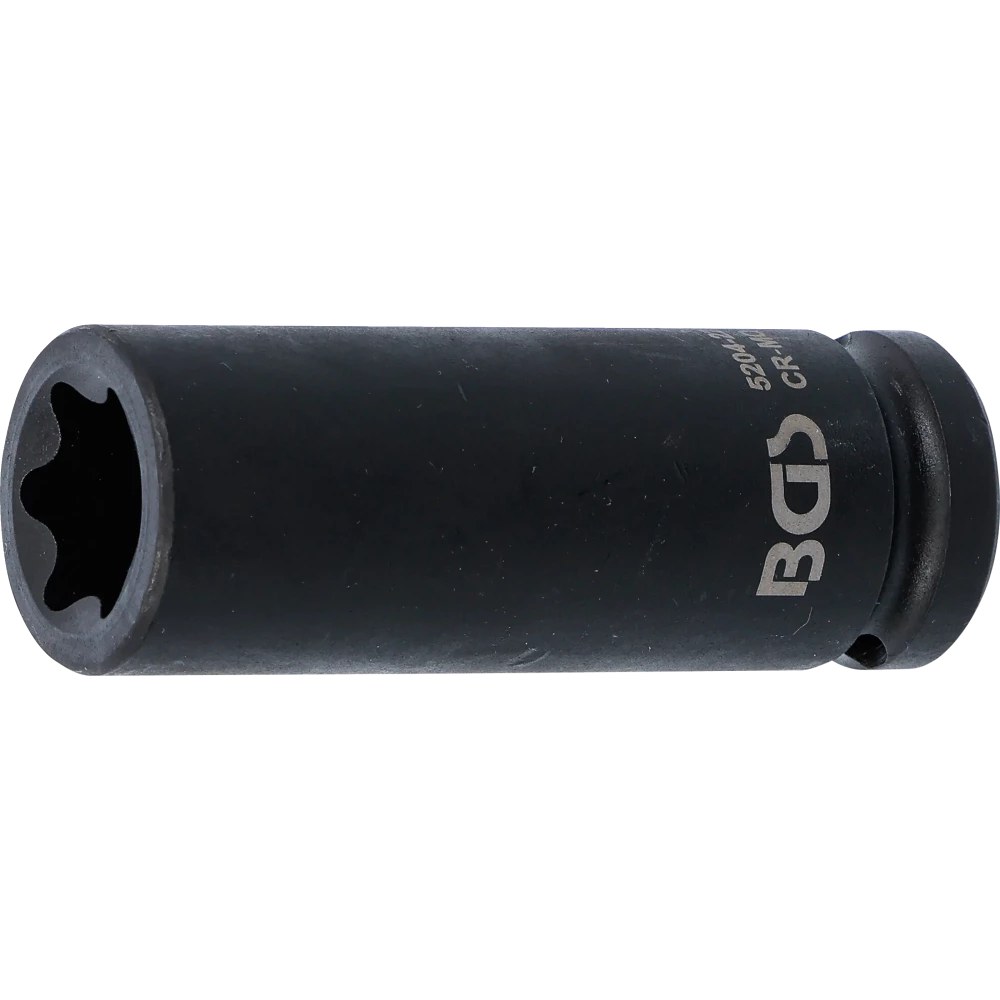 Kraft-Steckschlüssel-Einsatz E-Profil, tief, Antrieb Innenvierkant 12,5 mm (1/2"), SW E22