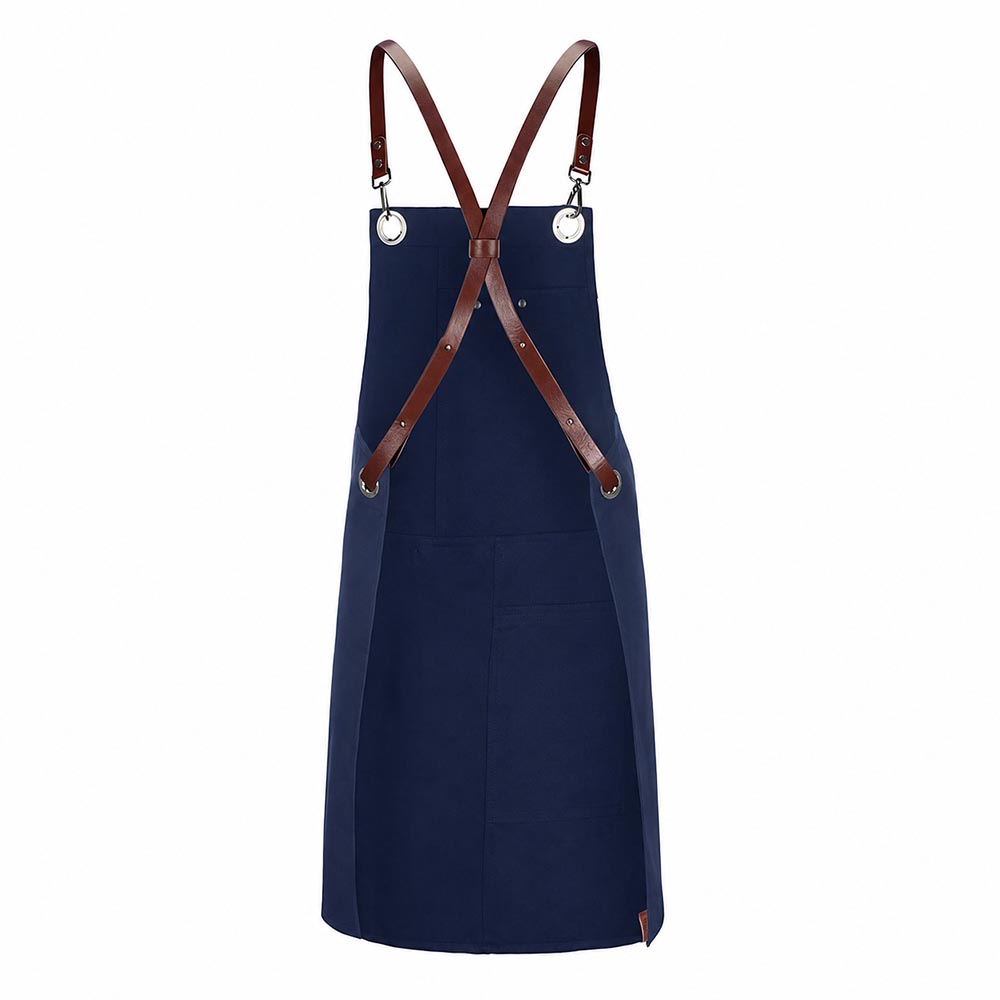 Latzschürze Casual Style mit X-Kreuzung, navy, B 70 x L 80 cm