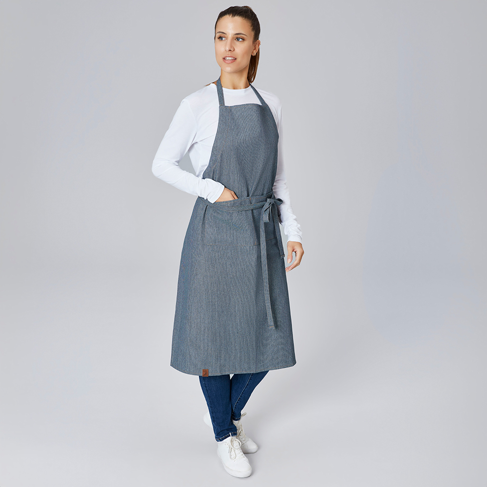 Latzschürze im Jeanslook navy