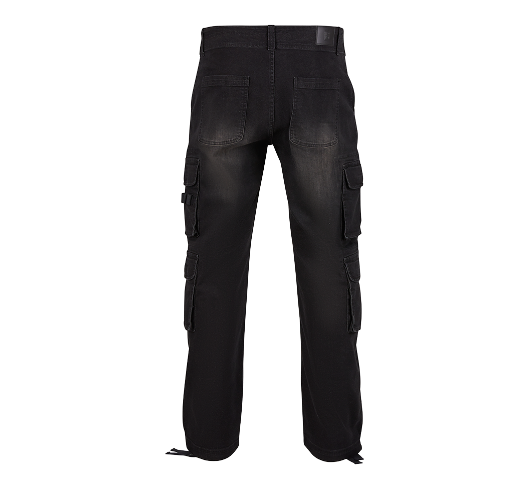 Denim Cargo Pants