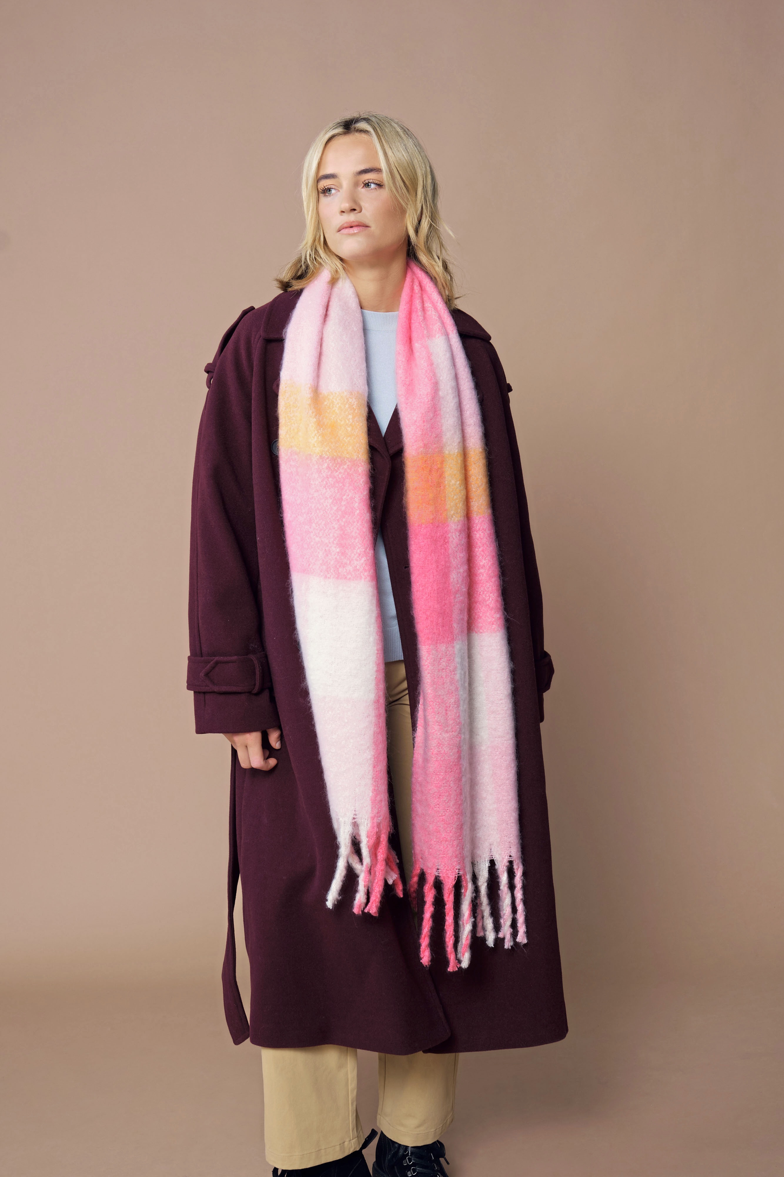Schal – Fluffy Check Scarf