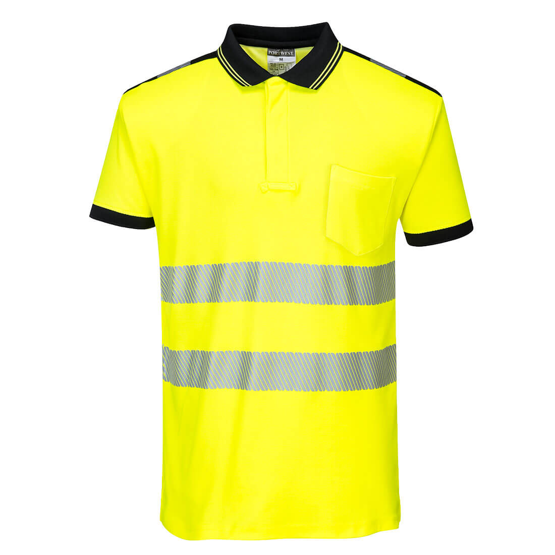 PW3 Hi-Vis Cotton Comfort Poloshirt kurzarm