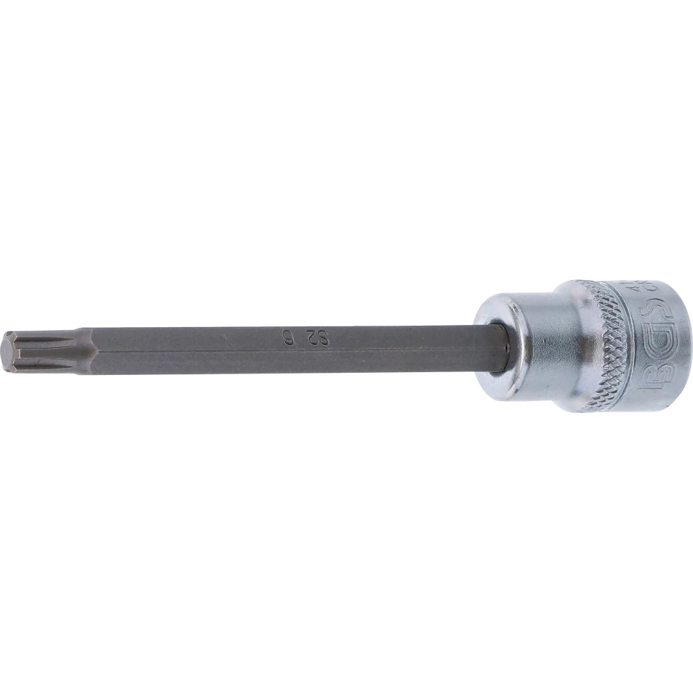 Bit-Einsatz, Länge 100 mm, Antrieb Innenvierkant 10 mm (3/8"), Keil-Profil (für RIBE) M6