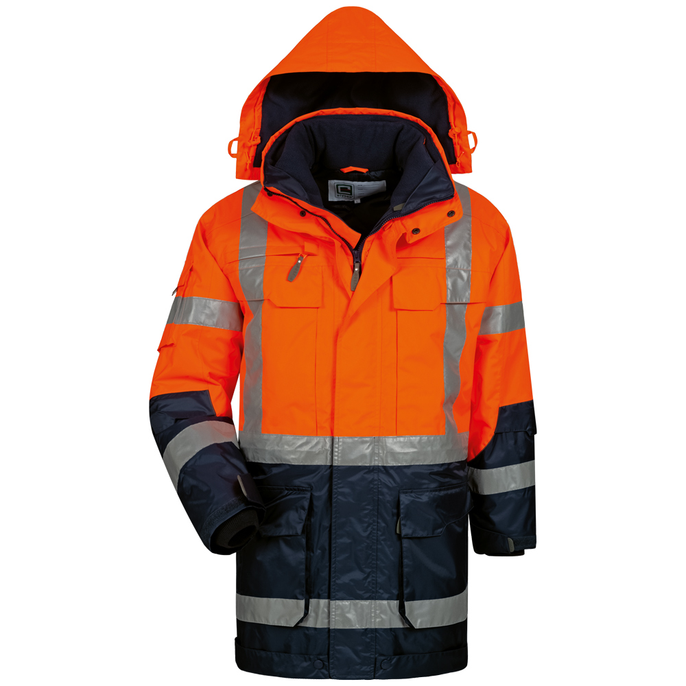 Warnschutz-Parka Orange/Marine Wallace