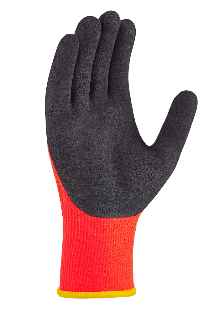 teXXor® Winterhandschuhe POLYACRYL orange/grau