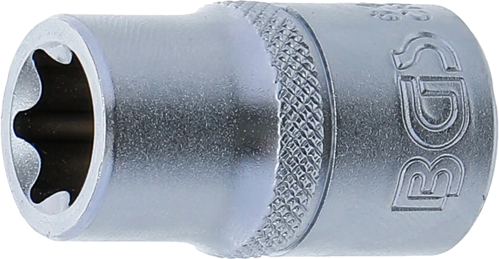 Steckschlüssel-Einsatz E-Profil, Antrieb Innenvierkant 12,5 mm (1/2"), SW E16