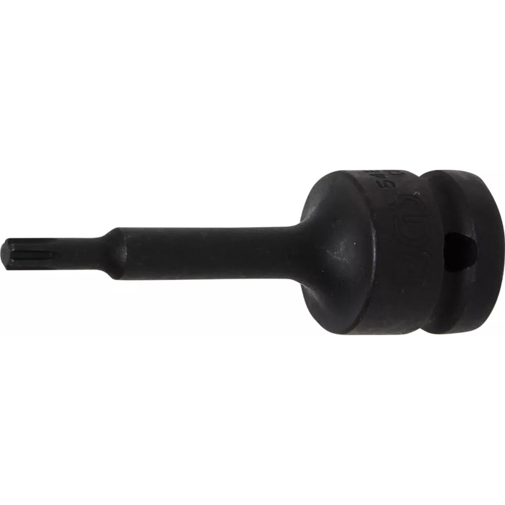 Kraft-Bit-Einsatz, Länge 75 mm, Antrieb Innenvierkant 12,5 mm (1/2"), Keil-Profil (für RIBE) M5