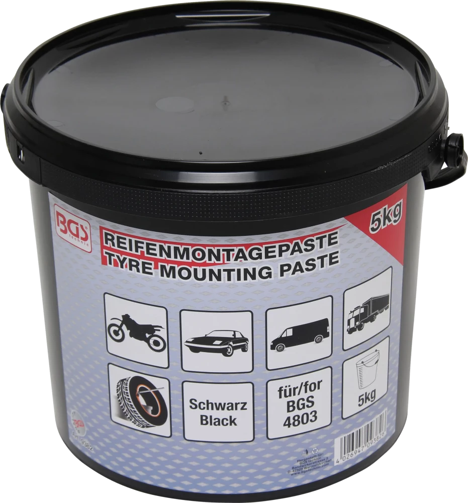 Reifenmontagepaste, schwarz, 5 kg