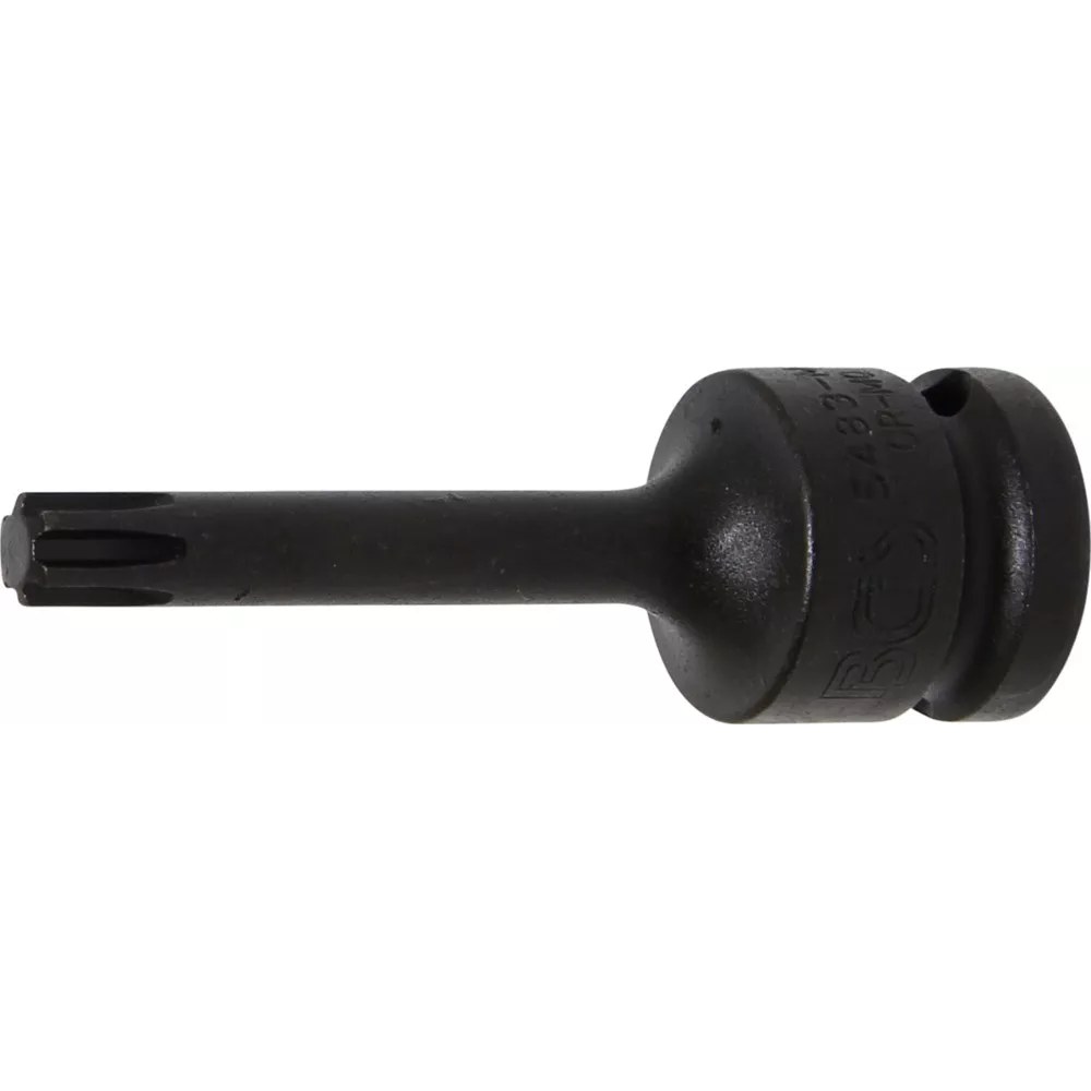 Kraft-Bit-Einsatz, Länge 75 mm, Antrieb Innenvierkant 12,5 mm (1/2"), Keil-Profil (für RIBE) M8