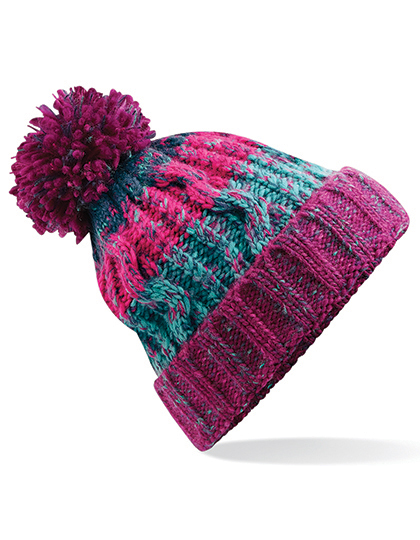 Corkscrew Pom Pom Beanie