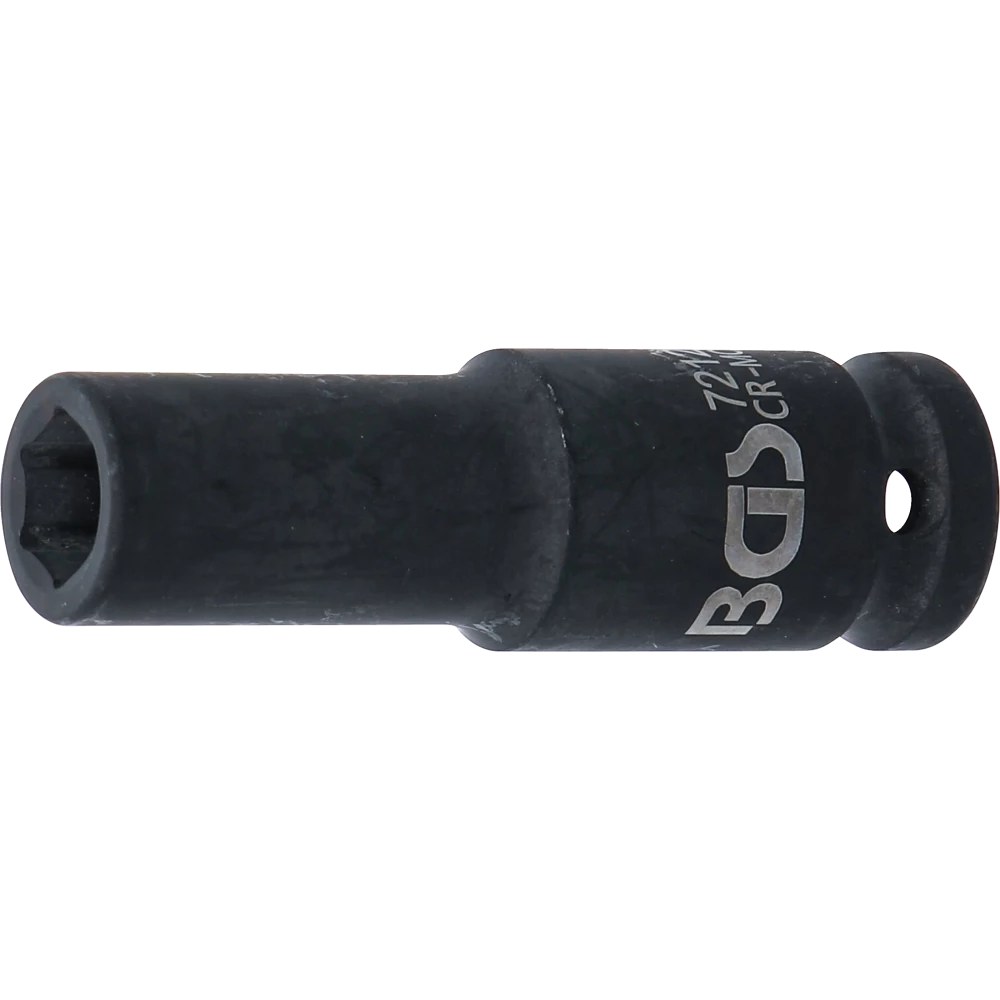 Kraft-Steckschlüssel-Einsatz Sechskant, tief, Antrieb Innenvierkant 12,5 mm (1/2"), SW 12 mm