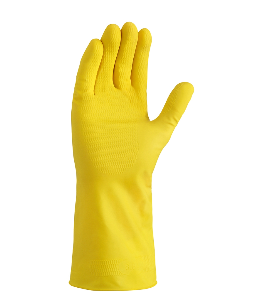 teXXor® Haushaltshandschuhe NATURLATEX gelb