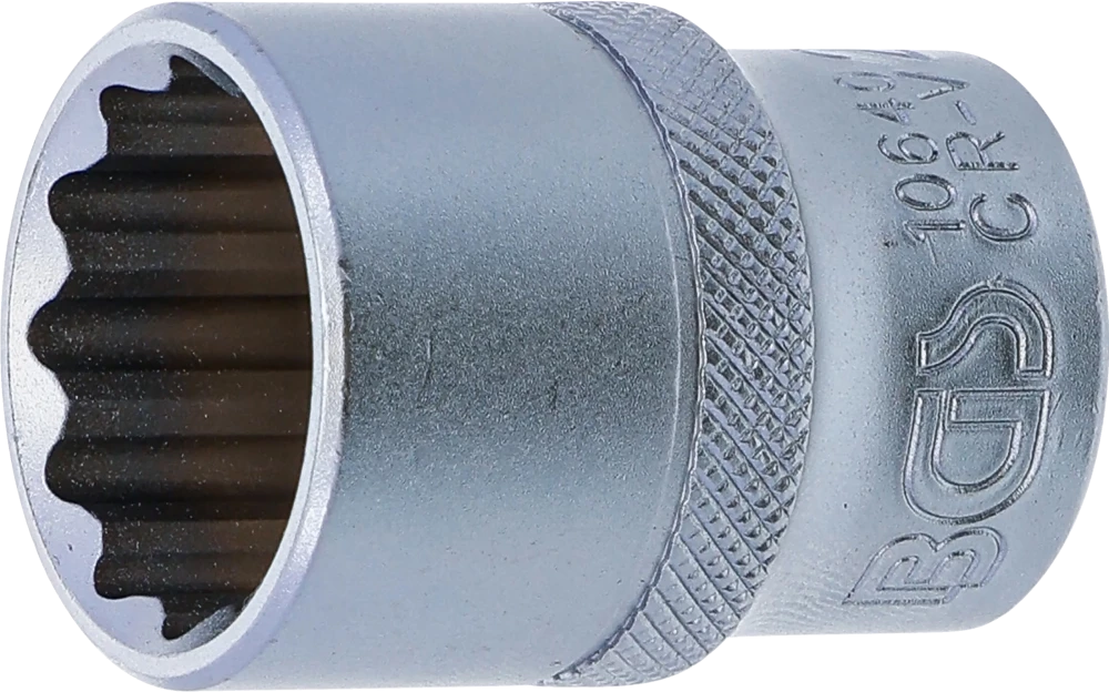 Steckschlüssel-Einsatz Zwölfkant, Antrieb Innenvierkant 12,5 mm (1/2"), SW 20 mm