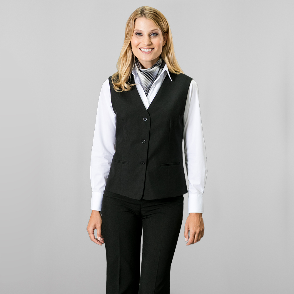 Damen Weste BASIC schwarz