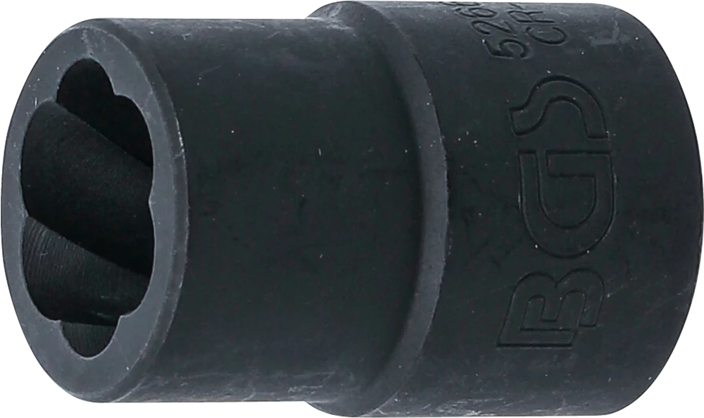 Spiral-Profil-Steckschlüssel-Einsatz / Schraubenausdreher, Antrieb Innenvierkant 12,5 mm (1/2"), SW 14 mm