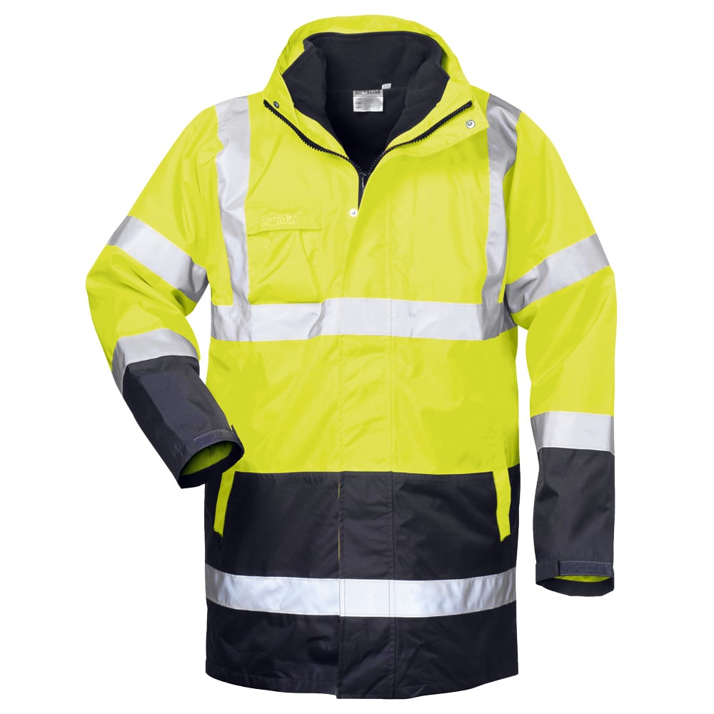 4-IN-1 Warnschutzparka Gelb/Marine Spencer