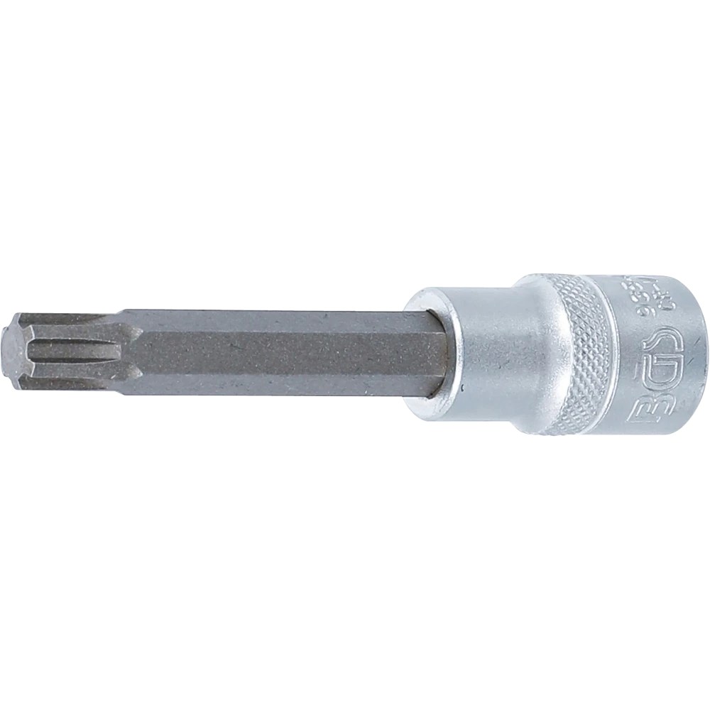 Bit-Einsatz, Länge 100 mm, Antrieb Innenvierkant 12,5 mm (1/2"), Keil-Profil (für Ribe) M10,3