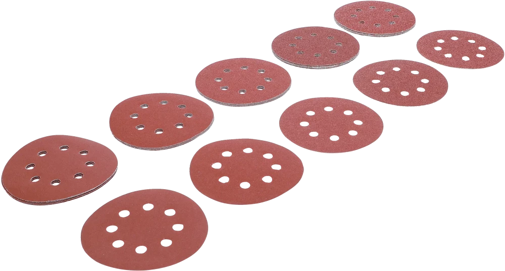 Schleifblatt-Satz für Exzenterschleifer, Ø 125 mm, K 40 - 180, 25-tlg.