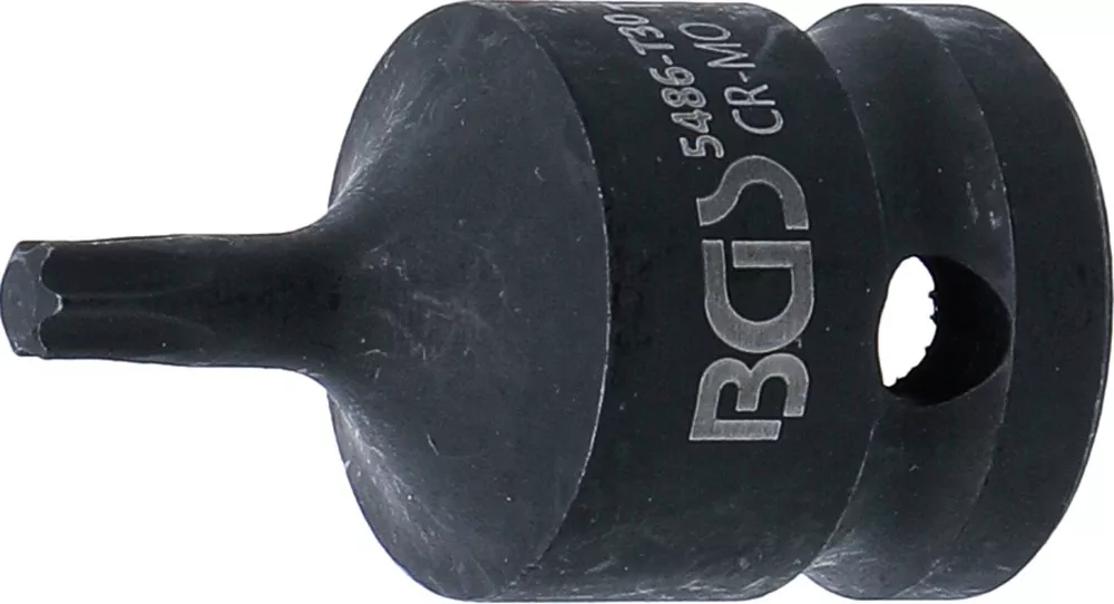 Kraft-Bit-Einsatz, Länge 42 mm, Antrieb Innenvierkant 12,5 mm (1/2"), T-Profil (für Torx) T30