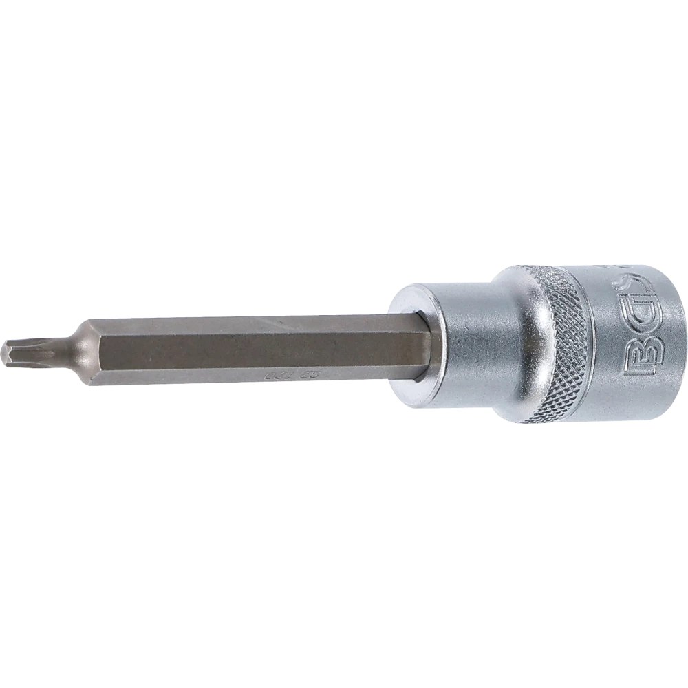 Bit-Einsatz, Länge 100 mm, Antrieb Innenvierkant 12,5 mm (1/2"), T-Profil (für Torx) T20