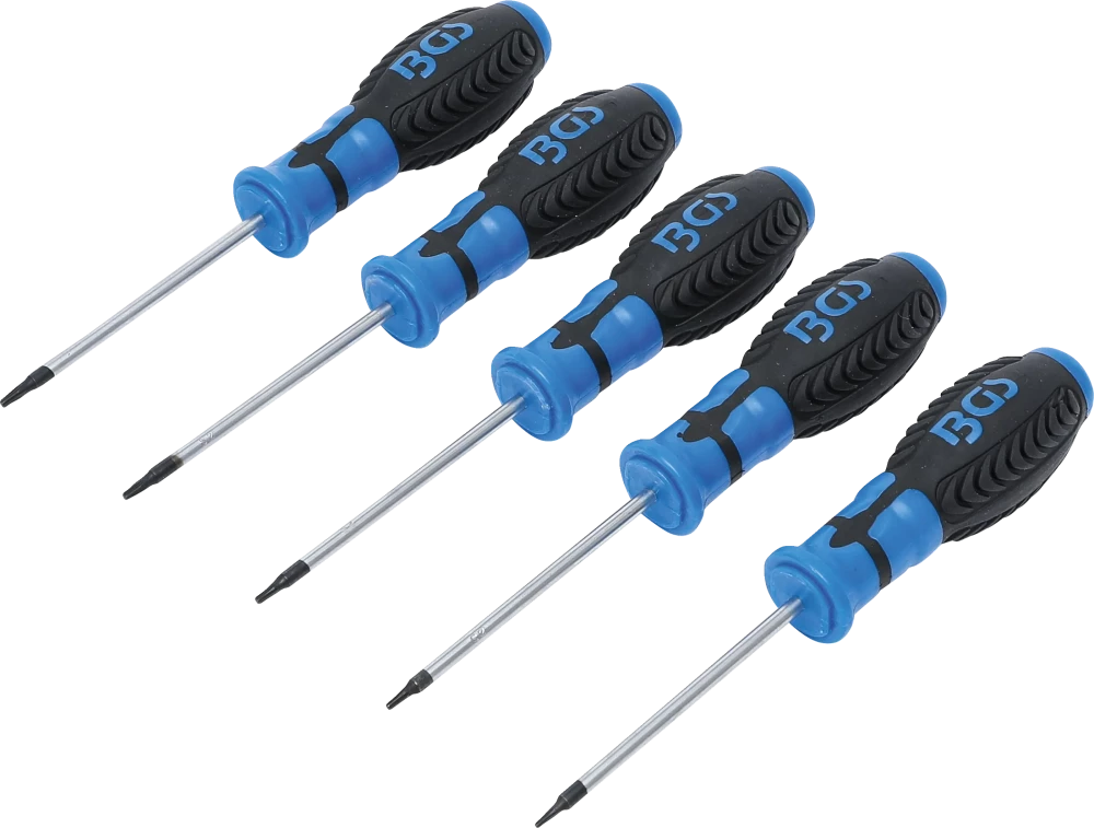 Schraubendreher-Satz, T-Profil (für Torx), T6 - T10, 5-tlg.