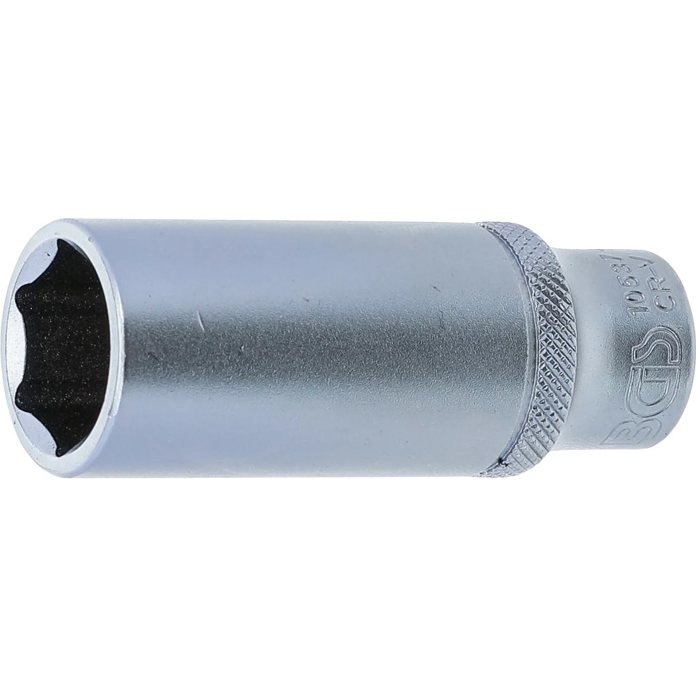 Steckschlüssel-Einsatz Sechskant, tief, Antrieb Innenvierkant 10 mm (3/8"), SW 17 mm