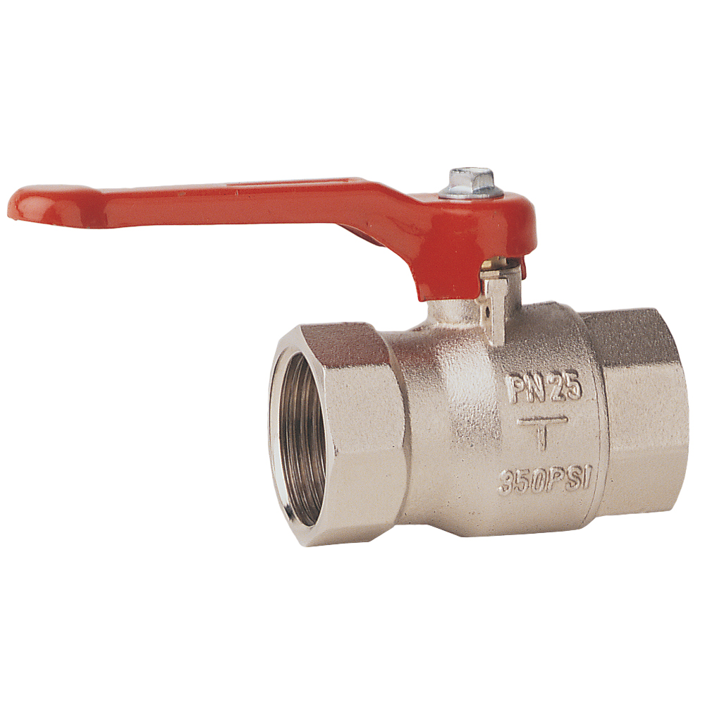 Kugelhahn - Messing - Vernickelt 1 1/2"