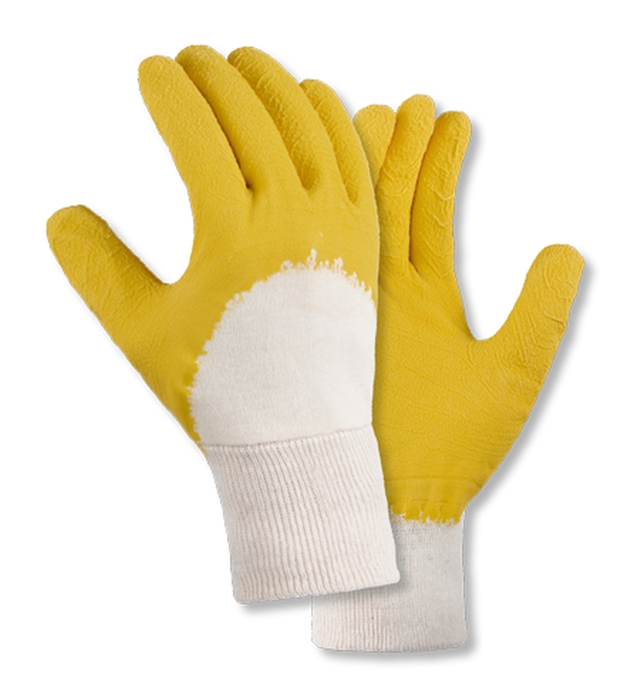 teXXor® Universalhandschuhe LATEXBESCHICHTET natur/gelb