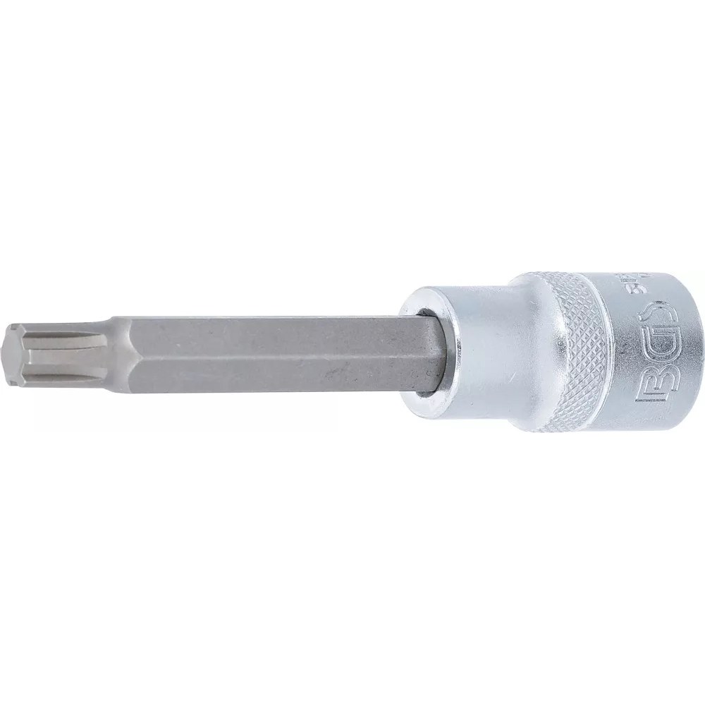 Bit-Einsatz, Länge 100 mm, Antrieb Innenvierkant 12,5 mm (1/2"), Keil-Profil (für RIBE) M9