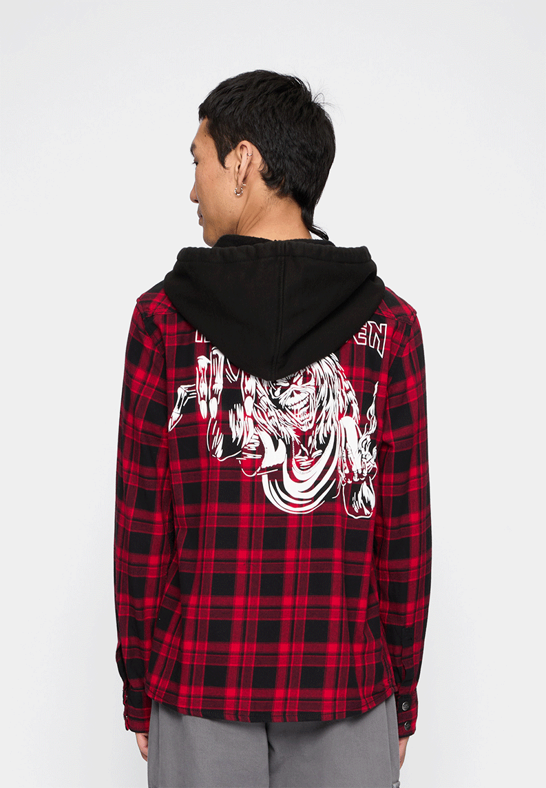 Iron Maiden Checkshirt Sweathood Eddy