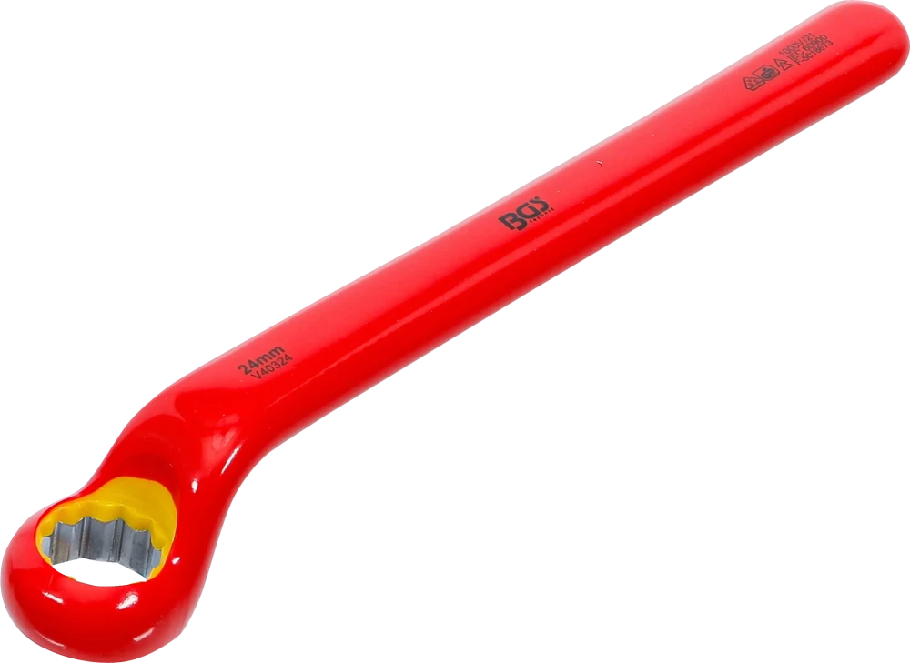 VDE-Einringschlüssel, tief gekröpft, SW 24 mm