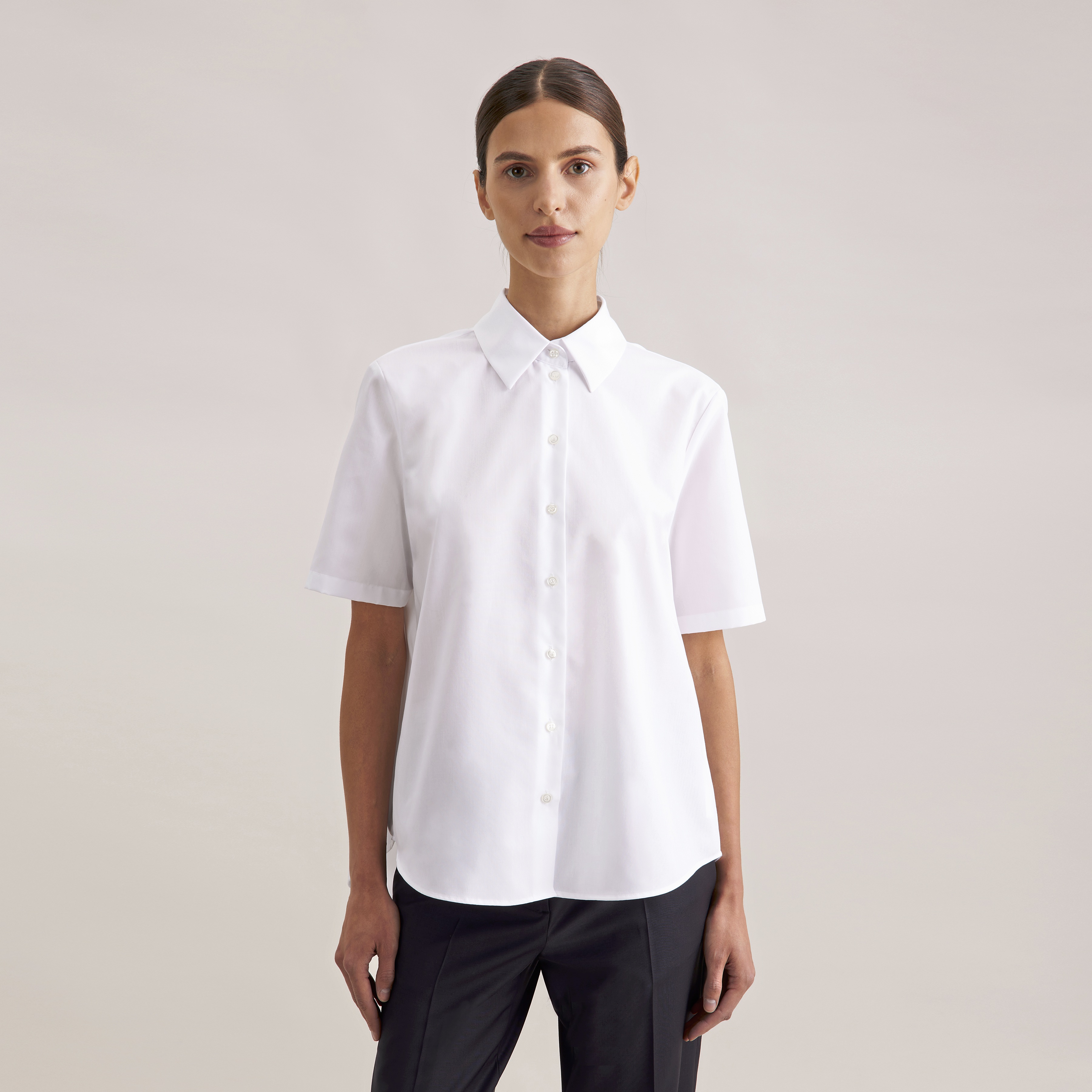 Bluse Seidensticker Oversize Popeline Kurzarm