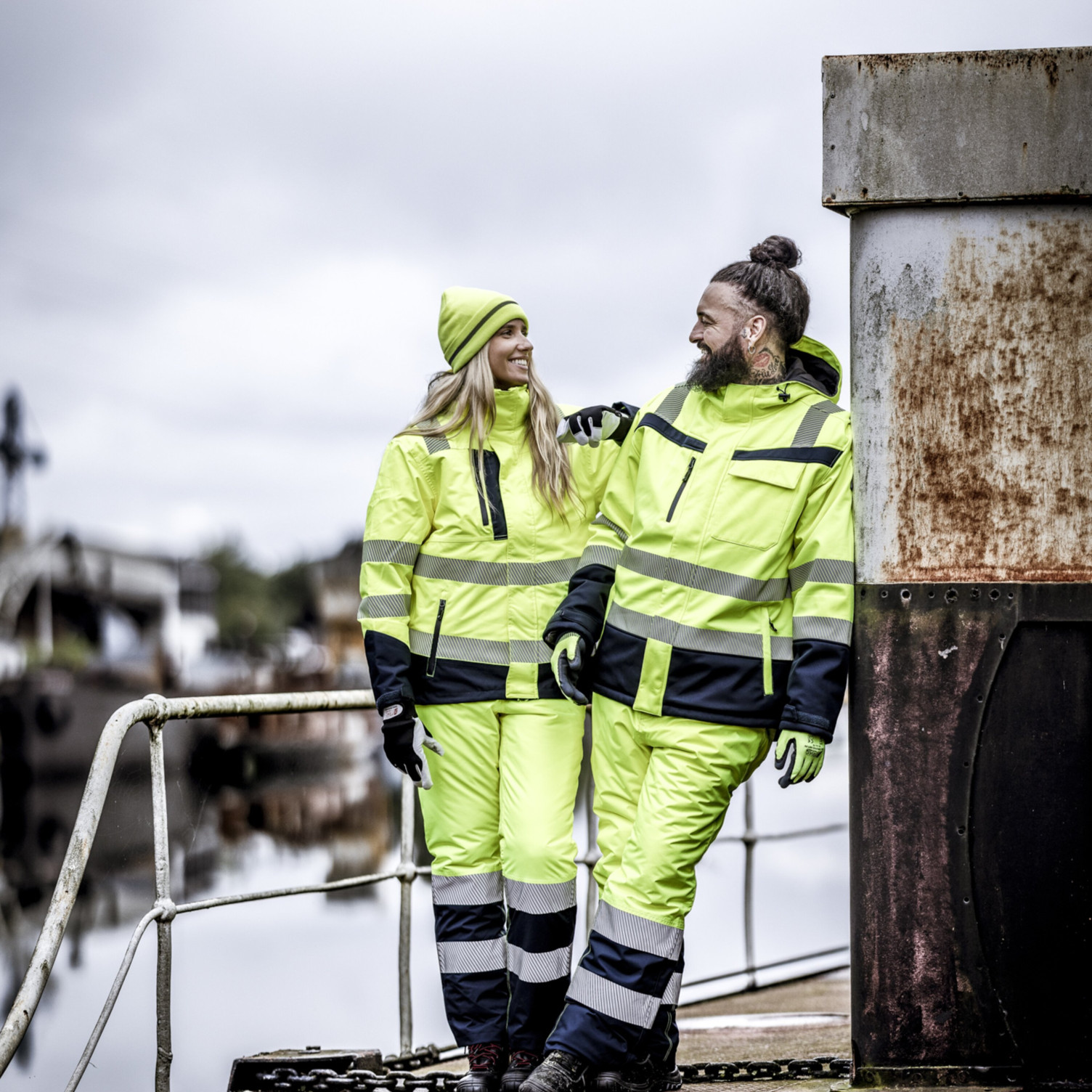 Parka MOTION TEX VIZ PLUS Warn-Multifunktionsjacke
