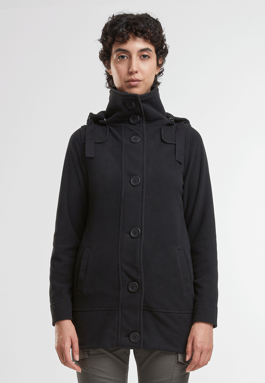 Women Square Fleece Jacket