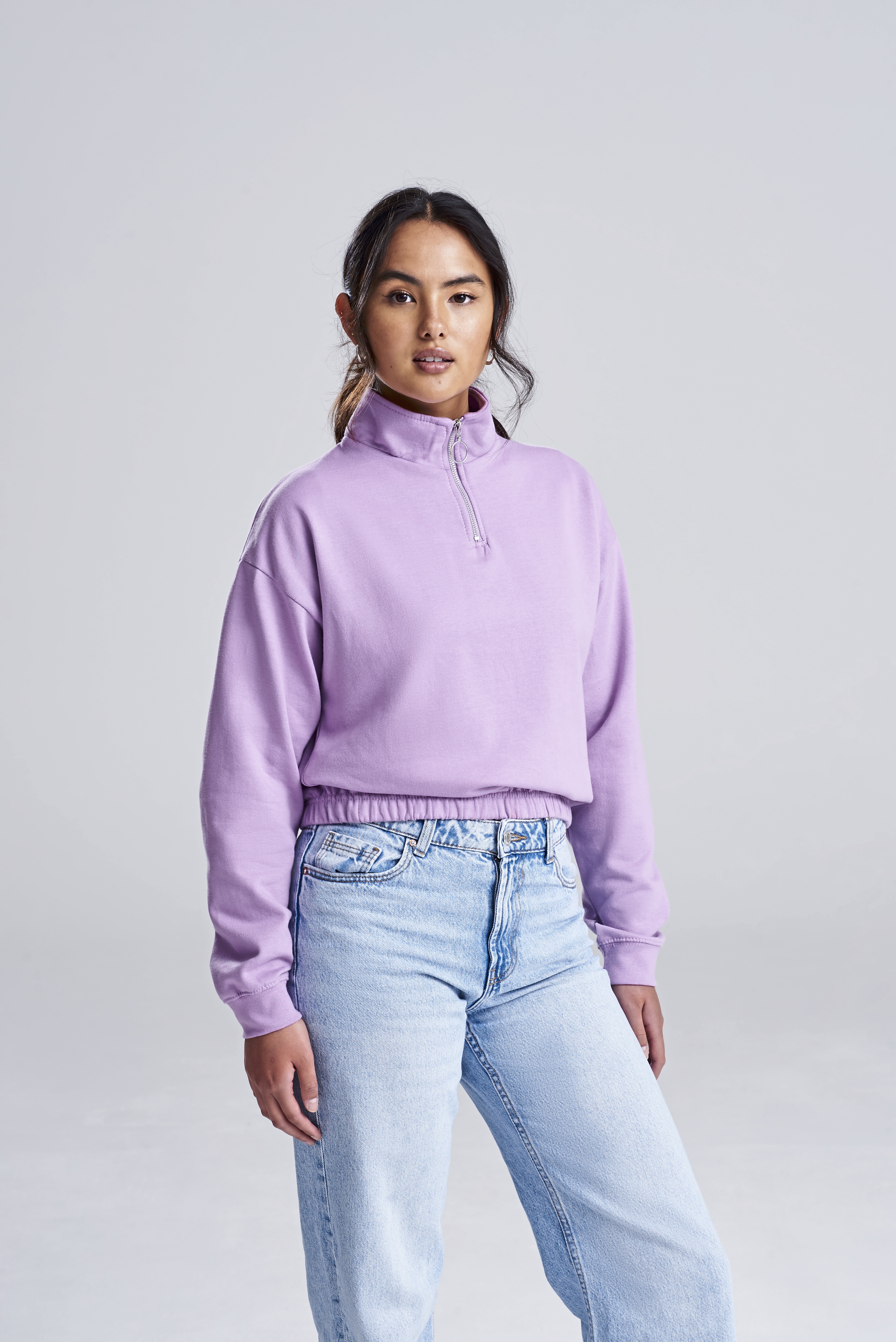 Sweatshirt – Women´s Cropped 1/4 Zip Sweat