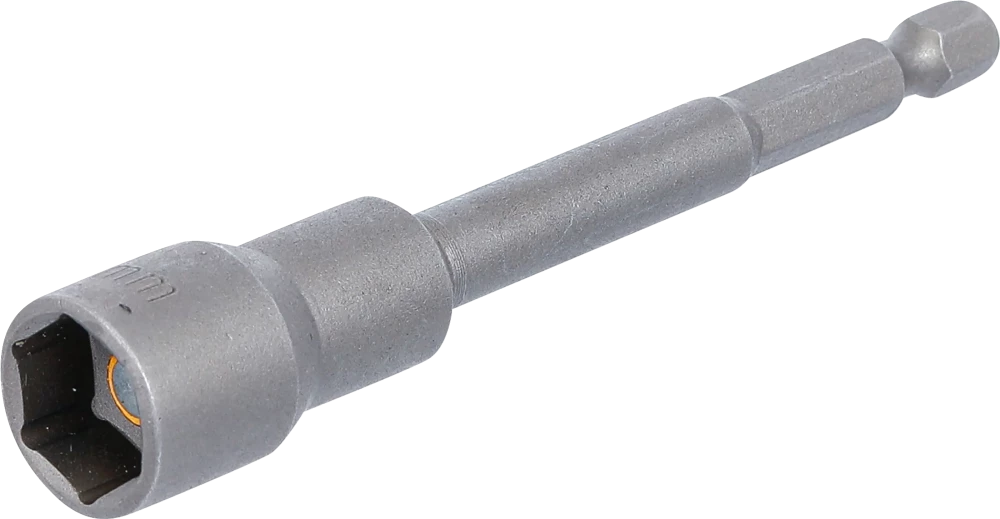 Steckschlüssel-Einsatz Sechskant, extra lang, für Bohrmaschinen, Antrieb Außensechskant 6,3 mm (1/4"), SW 13 mm