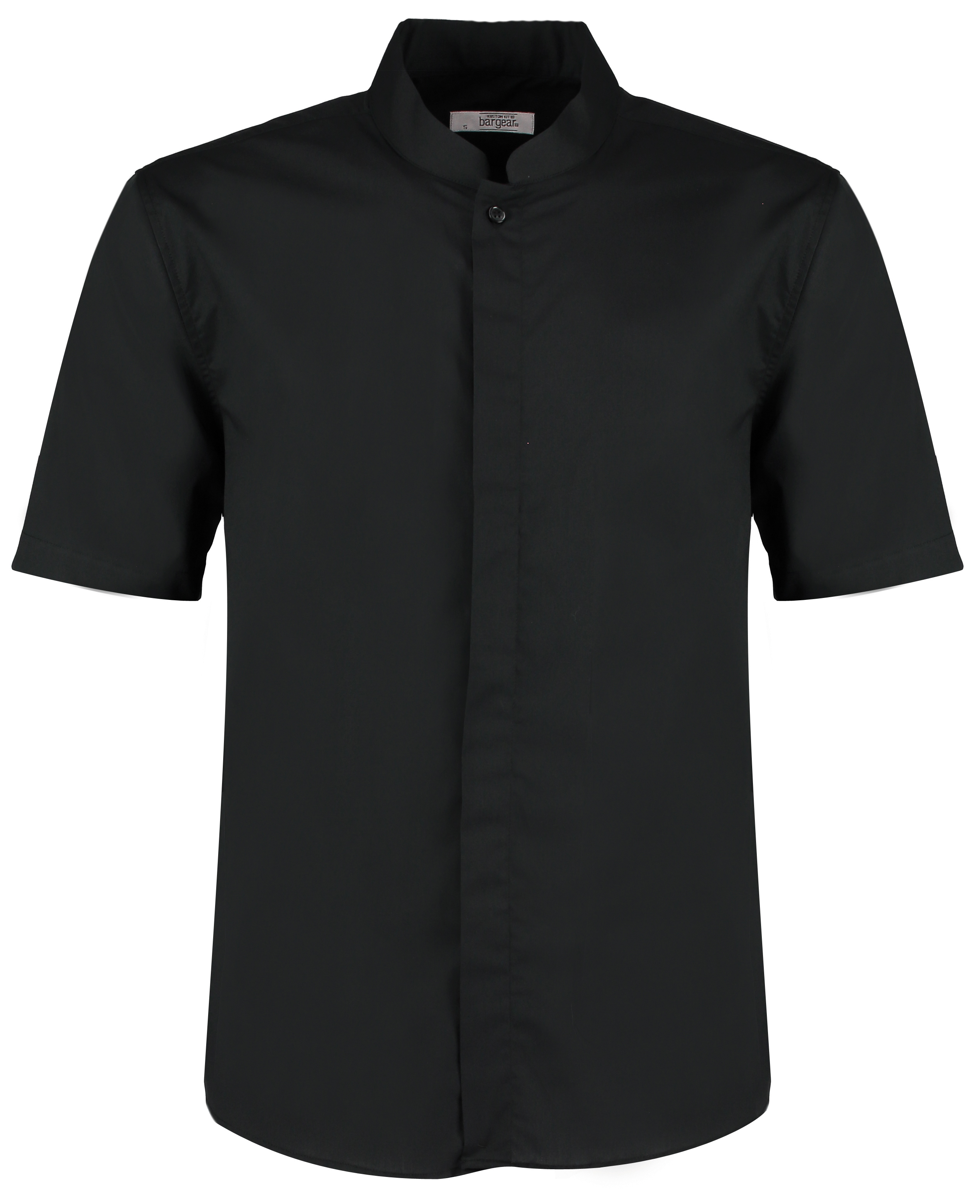 Hemd – Men´s Tailored Fit Mandarin Collar Shirt Short Sleeve