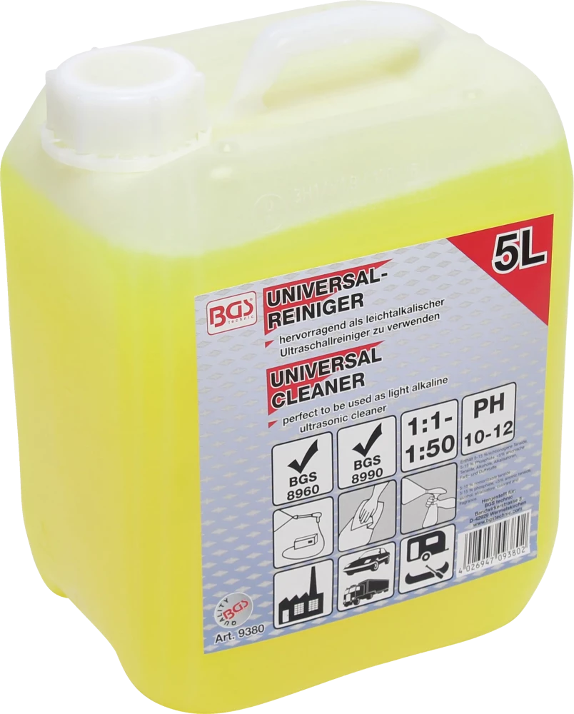 Universal-Reiniger, 5 l, für Hochdruckreiniger und Ultraschallreiniger