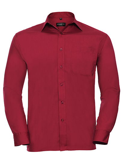 Hemd – Men's Long Sleeve Classic Polycotton Poplin Shirt