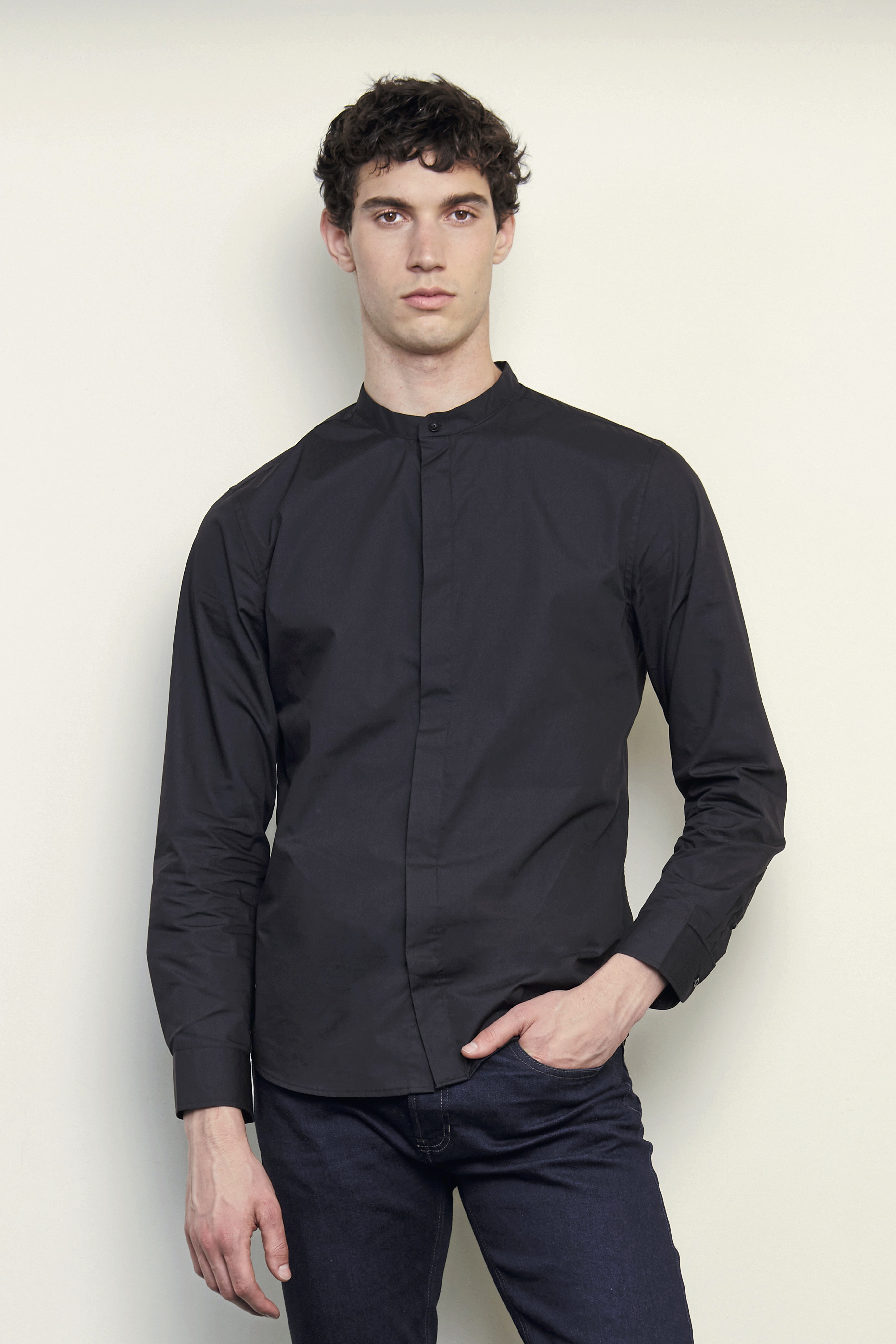 Hemd – Men´s Mao Collar Shirt Bart